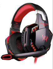 Load image into Gallery viewer, RED 3.5mm Gaming Headset MIC LED Headphones for PC Laptop PS4 Slim AZ10778