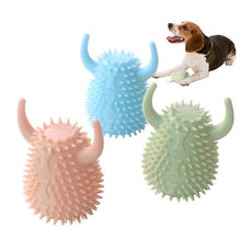 Load image into Gallery viewer, 2Pcs pink Bite-resistant Cleansing Teeth Dog Chewing Toy,Molar teeth vocalization toys AZ1353