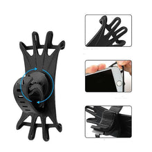 Load image into Gallery viewer, 2Pcs black Mobile Phone Holder, Silicone Handlebar, Stand Mount Bracket Phone Holder AZ16570