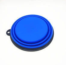 Lade das Bild in den Galerie-Viewer, 2Pcs S 350ml pink Portable Outdoor Pet feed bowl Foldable Silicone travel Bowl AZ2097