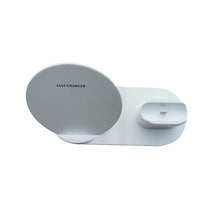 Load image into Gallery viewer, white 3 In 1 Qi wireless phone/watch/earphone charger AZ1589