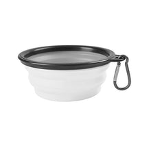 Lade das Bild in den Galerie-Viewer, 2Pcs M 650ml white Portable Outdoor Pet feed bowl Foldable Silicone travel Bowl AZ2086