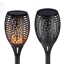 Load image into Gallery viewer, 2pcs 12 Led Solar Flame Lights Outdoor, Ip65 Waterproof Solar Garden Light AZ19874