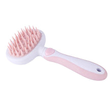 Load image into Gallery viewer, 2pcs pink pet Hair Removal Comb soft Silicone Massager comb AZ21732