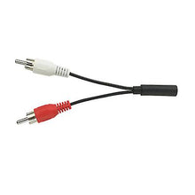 Load image into Gallery viewer, 2Pcs Stereo Audio/video Adapter, 3.5mm to 2RCA Cable (10cm) AZ11714