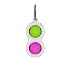Load image into Gallery viewer, 3pcs green purple Decompression silicone toy push bubble keychain For kids and Adults AZ16550