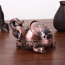 Load image into Gallery viewer, Ashtray Tea Table Craft Decoration Windproof Cover Elephant Ashtray