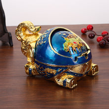 Load image into Gallery viewer, Ashtray Tea Table Craft Decoration Windproof Cover Elephant Ashtray