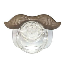 Load image into Gallery viewer, 2Pcs 1# Funny Baby Beard Pacifiers Nipple, Food Grade Silicone Teethers AZ12399