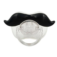 Load image into Gallery viewer, 2Pcs 3# Funny Baby Beard Pacifiers Nipple, Food Grade Silicone Teethers AZ12397