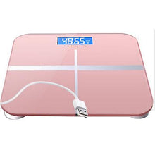 Load image into Gallery viewer, 26*26cm gold Rechargeable household electronic LCD digital weighing scale AZ18964