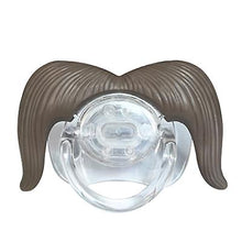 Load image into Gallery viewer, 2Pcs 7# Funny Baby Beard Pacifiers Nipple, Food Grade Silicone Teethers AZ12401