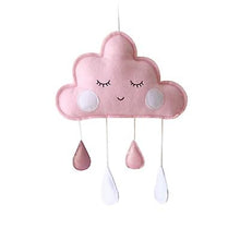Lade das Bild in den Galerie-Viewer, 26 * 40cm pink Cute Smiling Cloud Nordic Style Wall Hanging-Cloud Raindrop Furniture Decoration Baby Bed Decoration AZ11691