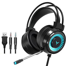 Load image into Gallery viewer, white 3.5mm Gaming Headset MIC LED Headphones for PC Laptop PS4 Slim PS5 Xbox One AZ10564