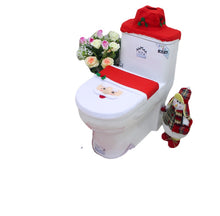 Load image into Gallery viewer, 3pcs Toilet Seat Cover Pads Santa Claus Foot Water Tank Tissue