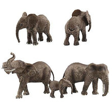 Lade das Bild in den Galerie-Viewer, 2Pcs kid elephant Animal park wild animal model, simulation children's elephant toy AZ13884