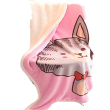 Load image into Gallery viewer, Berber Fleece Blanket Air Conditioning Blanket Sofa Blanket Thickened Children's Double-Layer Flannel