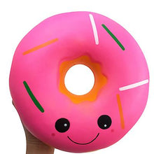 Lade das Bild in den Galerie-Viewer, 25cm*25cm*9.5cm pink Slow rebound super-large donut squishy, a stress-relieving toy AZ22228