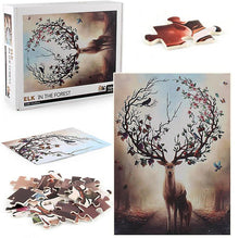 Load image into Gallery viewer, 1000Pcs Decompression Jigsaw Educational Puzzles Toys,Elk Jigsaw AZ13829