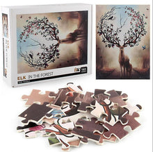 Load image into Gallery viewer, 1000Pcs Decompression Jigsaw Educational Puzzles Toys,Elk Jigsaw AZ13829