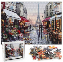 Load image into Gallery viewer, 1000pcs Paris Flower Street Jigsaw DIY Puzzle Toys Assembling Picture Decoration AZ13803