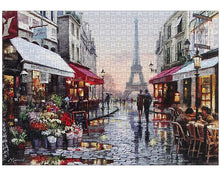 Load image into Gallery viewer, 1000pcs Paris Flower Street Jigsaw DIY Puzzle Toys Assembling Picture Decoration AZ13803