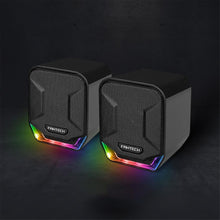 Lade das Bild in den Galerie-Viewer, Clear sound quality Speakers FANTECH GS202 Mini Magnet-free 3.5mm USB Plug RGB Lightning PUBG LOL FPS Gaming Stereo Music Speaker