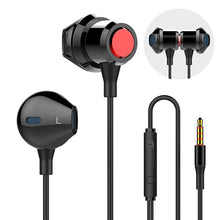 Load image into Gallery viewer, Headphones Headsets Universal Music Headset Half-in-ear Wired Control Earphone with Mic for Mobile Phones earphone