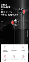 Load image into Gallery viewer, Headphones Headsets Universal Music Headset Half-in-ear Wired Control Earphone with Mic for Mobile Phones earphone