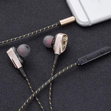 Load image into Gallery viewer, Headphones Headsets Dual Moving Coils In-Ear Earphones earphone Gold