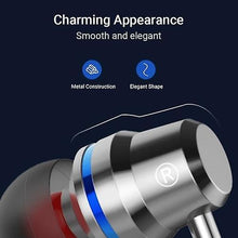 Load image into Gallery viewer, Headphones Headsets Bass Earbuds with Mic Wired In-Ear Earbuds with Microphone Noise Cancelling Earphones Black