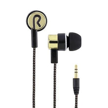 Load image into Gallery viewer, Headphones Headsets Braided wiring in-ear plating headset mobile earphone Black and golden