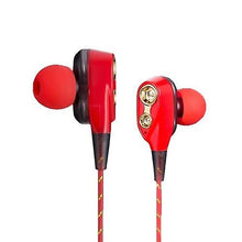 Load image into Gallery viewer, Headphones Headsets Dual Moving Coils In-Ear Earphones earphone Red