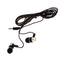 Load image into Gallery viewer, Headphones Headsets Braided wiring in-ear plating headset mobile earphone Black and golden