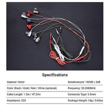 Load image into Gallery viewer, Headphones Headsets Dual Moving Coils In-Ear Earphones earphone Red