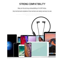 Load image into Gallery viewer, Headphones Headsets H8 Wire-less BT Music Earphones Neck Hung Sports Headphones Red