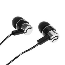 Load image into Gallery viewer, Headphones Headsets Braided wiring in-ear plating headset mobile earphone black and silver