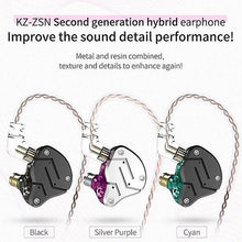 Load image into Gallery viewer, Headphones Headsets KZ ZSN 3.5mm Wired In Ear Metal HiFi Headphone with Microphone accessories