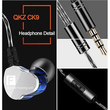 Load image into Gallery viewer, Cool Headphones Headsets QKZ CK9 3.5mm Wired In-ear Headphone earphone