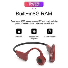 Load image into Gallery viewer, Cool Headphones Headsets H10 Bone Conduction Headset earphone Red