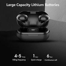 Load image into Gallery viewer, Cool Headphones Headsets BT Earphones Intelligent Charge Warehouse Digital Display Mini No Wire BT Sports Earphones earphone Black