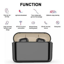 Load image into Gallery viewer, Cool Headphones Headsets TWS Earbuds True Wireless Headphones Bluetooth 5.0 In-Ear Headset with Mic black