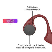 Load image into Gallery viewer, Cool Headphones Headsets H10 Bone Conduction Headset earphone red