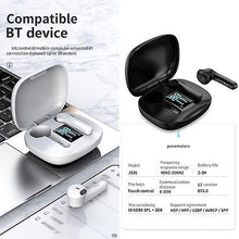 Load image into Gallery viewer, Headphones Headsets JS36 TWS BT5.0 Wireless Earphones HiFi Stero Sound Half-In-Ear Earbuds Black