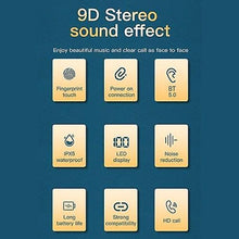 Load image into Gallery viewer, Headphones Headsets PT08 TWS In-Ear Earphones BT 5.0 Headphones earphone BLACK