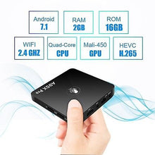 Load image into Gallery viewer, Multifunction Streaming Home Media Players A95X Pro Android 7.1 TV Box 2GB/16GB with Voice Remote