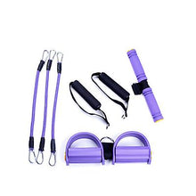 Load image into Gallery viewer, 26.5*60cm pink Pedal tensioner three-tube pedal elastic rope multifunctional fitness equipment AZ18298