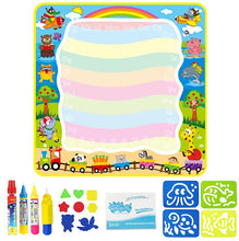 Load image into Gallery viewer, 100*100cm Doodle Mat Aqua Water Drawing Painting Mat ,with Magic Pens AZ13283