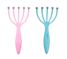 Load image into Gallery viewer, 2Pcs 19*8.5cm pink Decompression artifact head massage claw home head massager relax the scalp and relieve fatigue AZ13875