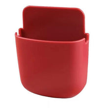 Load image into Gallery viewer, 2Pcs 9*3.5*11.5cm red Wall-mounted storage box mobile phone charging storage rack mobile phone remote control storage box AZ22181